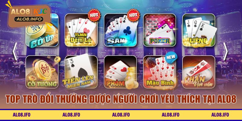 Top trò đổi thưởng được người chơi yêu thích tại ALO8