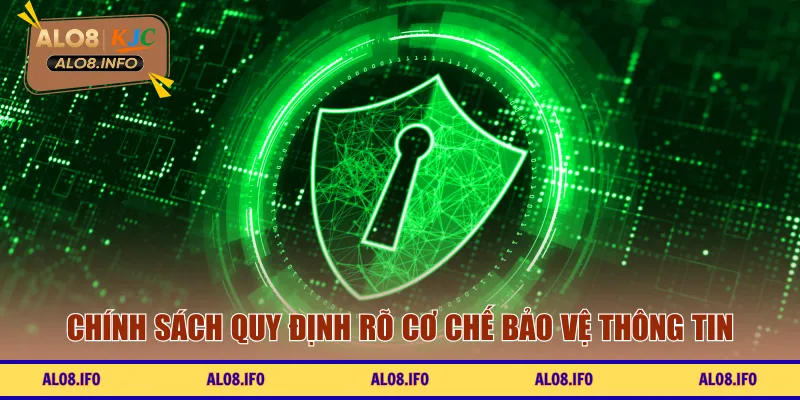 Chính sách quy định rõ cơ chế bảo vệ thông tin