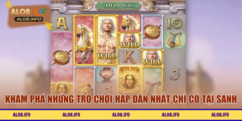 Khám phá những trò chơi hấp dẫn nhất chỉ có tại sảnh