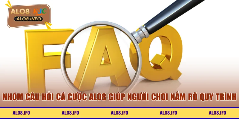 Nhóm câu hỏi cá cược ALO8 giúp người chơi nắm rõ quy trình